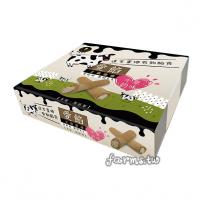 銷售一空[富強森-強森先生] 愛餡土雞蛋捲-原味牛奶(18g*8支-單包裝)*1盒~台灣土雞蛋 無添加